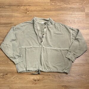 Old Navy Women's Green Pullover Sweatshirt